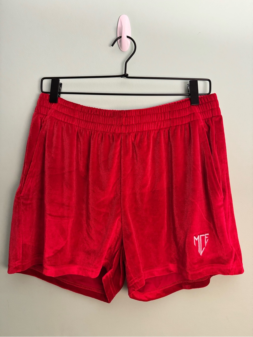 Men’s MCE Red Velvet Shorts - NWOT - Size Medium (34-36)